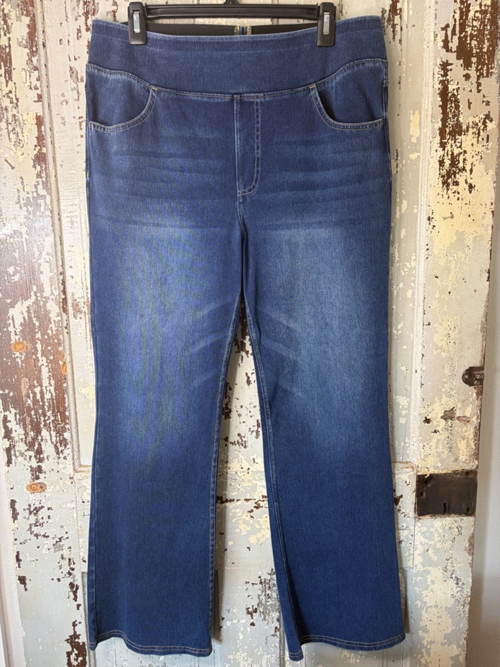HALARA Dark Blue Wide Leg Flare Jeans - Picture 5 of 13